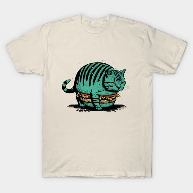 Catburger T-Shirt by DragonDream